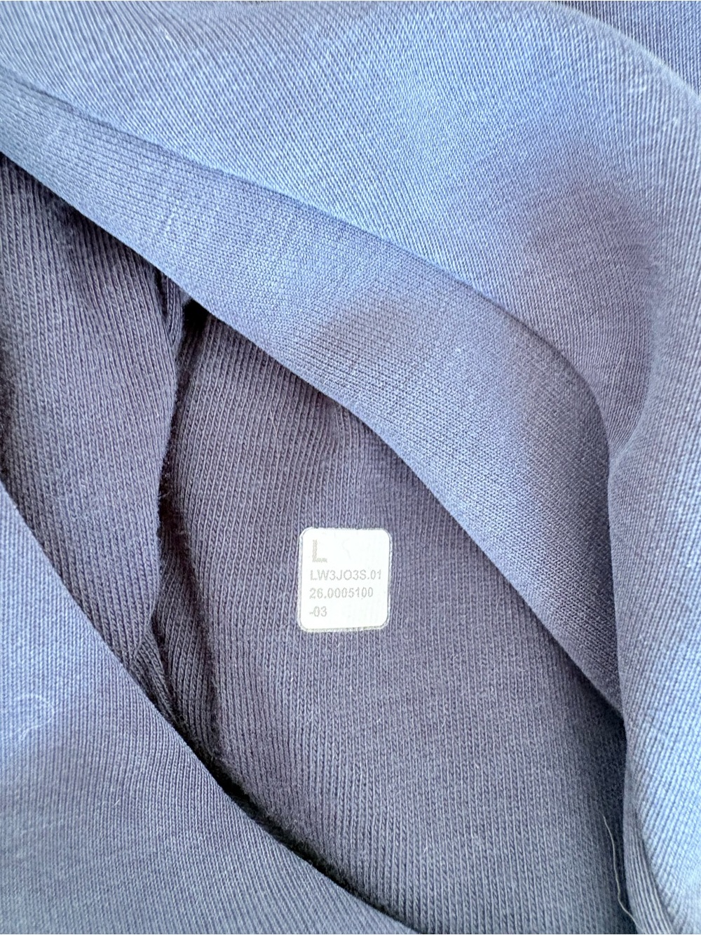 NWOT Lululemon Softstreme Half-Zip Long oversized size large in true navy - Picture 3 of 6
